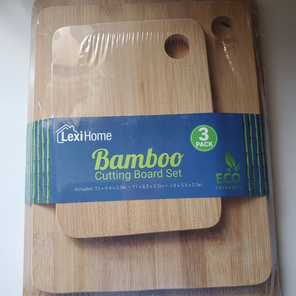 Eco-Friendly Bamboo Cutting Boards, Set of 3 - Picture 4 of 5